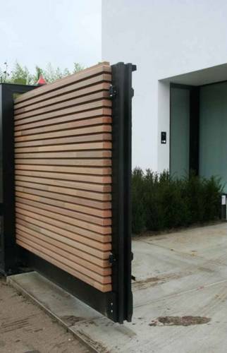 pose de portail et clôture bois