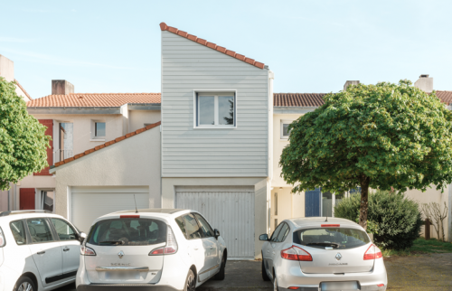 Surélévation de maison à Rezé (44400) - ossature bois bardage bois