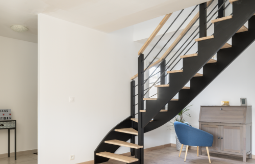 Pose d'un escalier à Rezé