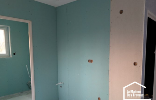 APRES - Isolation des murs périphériques et création des cloisons de séparation