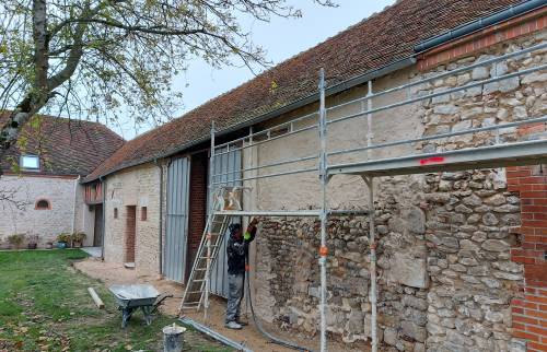 Rénovation de façade en cours