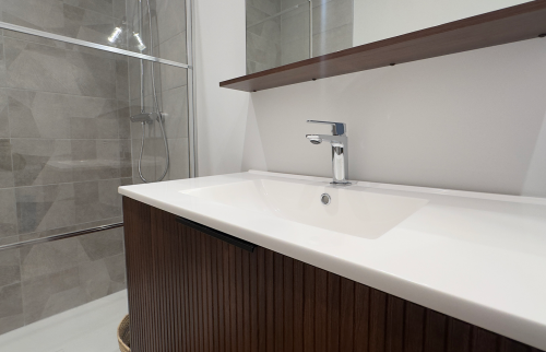 rénovation salle de bain - meuble vasque
