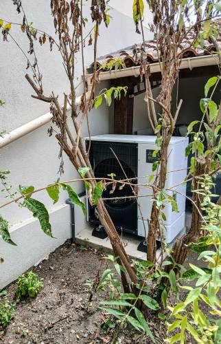 Groupe extérieur de la PAC air eau