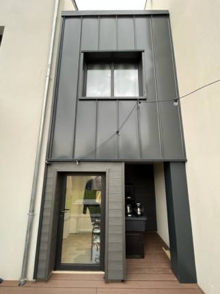 Surélévation de maison côté jardin - Nantes 44