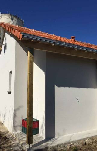 Extension extérieur projet terminé ossature bois