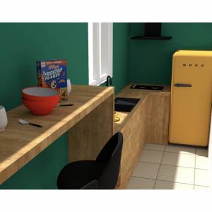 Rénovation d'appartement style tropical - Glawdys Edinval - La Maison Des Architectes