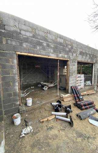 Elévation des murs en parpaings