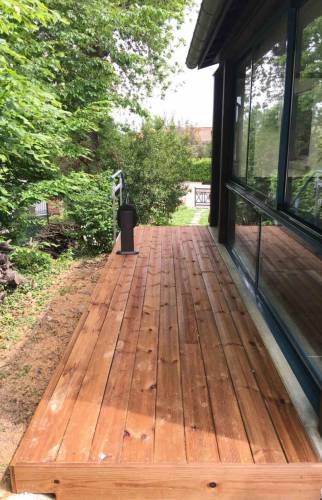 Réalisation d'une terrasse en bois