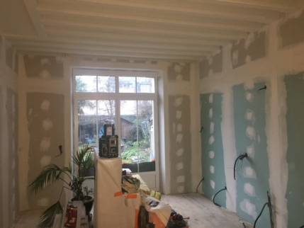 Travaux de plâtrerie en rénovation de maison - Nantes 44