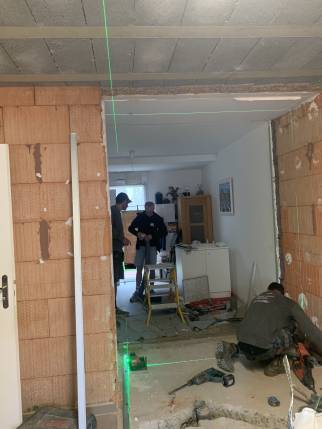 Ouverture du mur de salle de bain à Saint-Grégoire