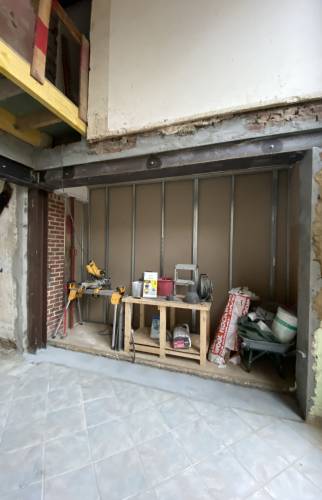 Mise en place d'en ensemble de fers HEB