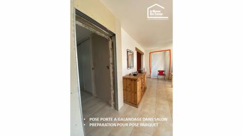 Travaux salon à galandage La Maison des Travaux Vannes Sarzeau