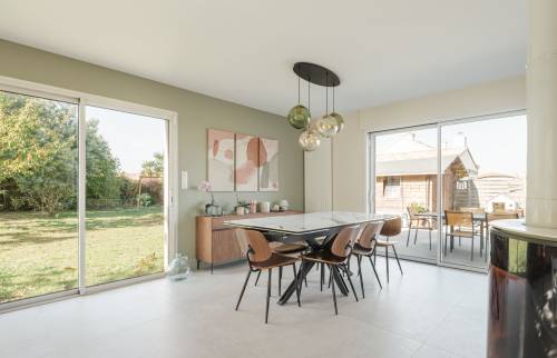 Rénovation complète d’une pièce de vie à Basse-Goulaine (44115) - salle à manger