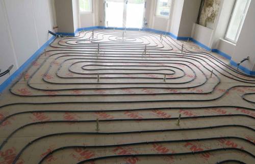 Pose d'un plancher chauffant avec tuyaux PER - Pornic 44210