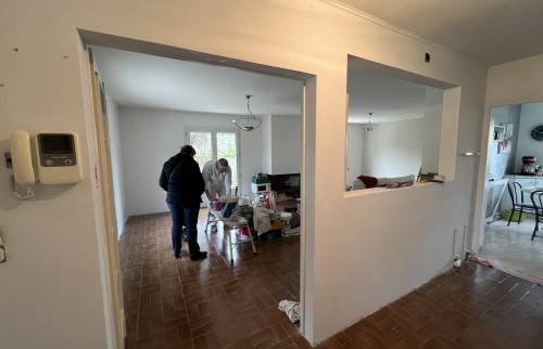 Peinture sur mur blanc