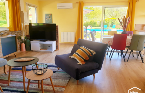 Rénovation gîte - salon