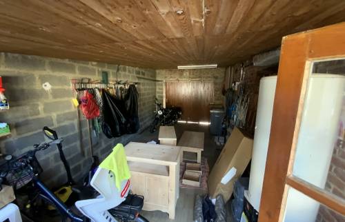 Avant surélévation de garage Saint-Nicolas