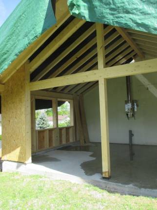 Construction d'une extension à ossaure bois 83