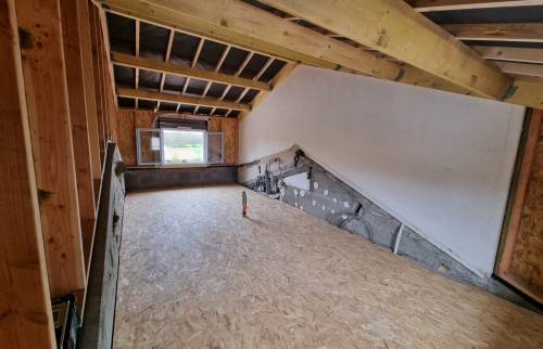 PROCHAINEMENT - Surélévation de maison aux Sorinières - travaux en cours