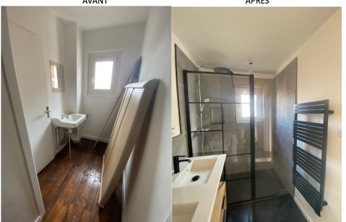 Avant-Après salle de douche 