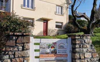Chantier ravalement maison à Châteaulin - projet  La Maison Des Travaux Crozon -