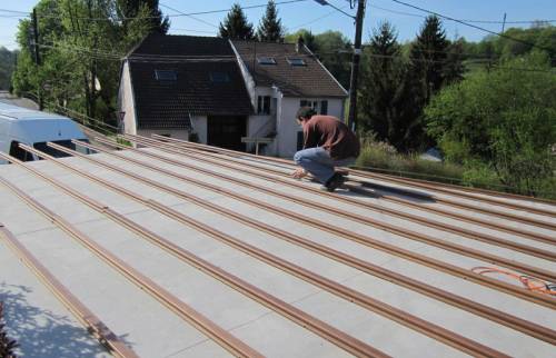 La construction d'une terrasse à Boulogne-sur-Mer : pendant les travaux