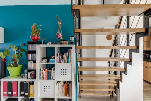 Rénovation de maison avec pose d'un escalier design - Morzine 74110