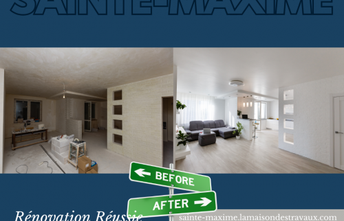 Avant et Après : La Métamorphose Lumineuse d'un Salon à Sainte-Maxime