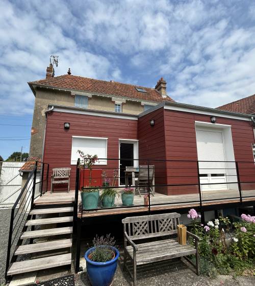 Nouvelle terrasse et extension rénovée (Calvados)