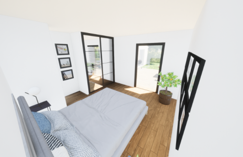 Création d'une extension de 40 m² à Vertou - intérieur des chambres