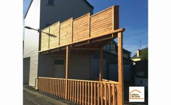 Création d'une terrasse à Saint Pair Sur Mer (50380).