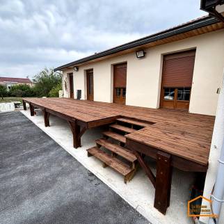 Terrasse pin douglas traité