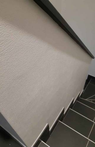 Habillage escalier carrelage et peinture à Sierentz