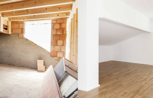 avant après travaux de surélévation