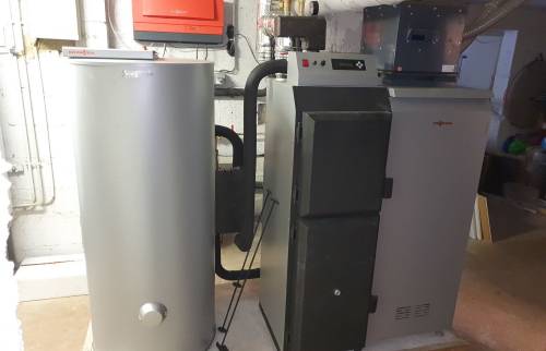 Mise en place du nouveau système de chauffage 