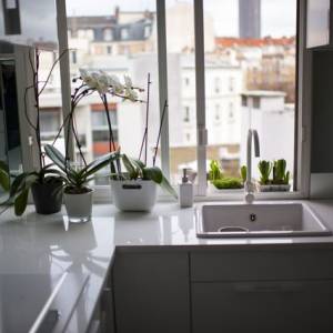 Aménagement d'une crédence en miroir