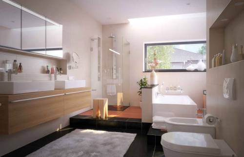 Vue d'ensemble de la salle de bain à Clamart (92)