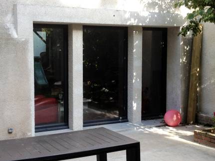 Avant et après installation de portes fenêtres Haguenau