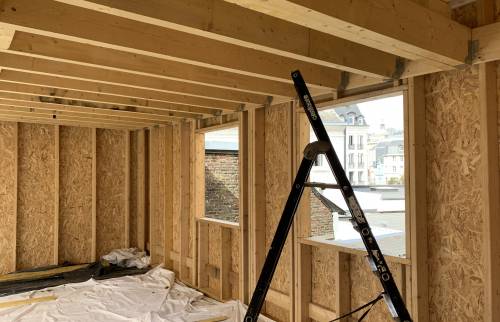 SURELEVATION OSSATURE BOIS LA MAISON DES TRAVAUX ROUEN 