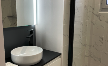 Rénovation d'une salle de bain à Vertou  - meuble vasque