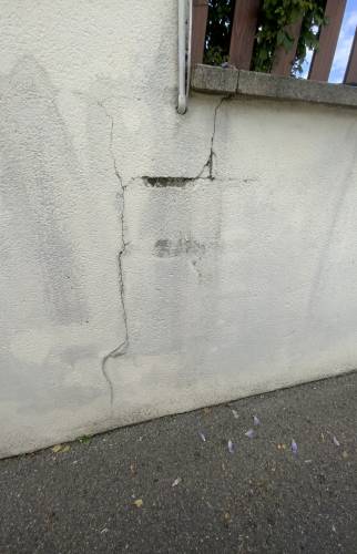 Fissures des murs avant rénovation