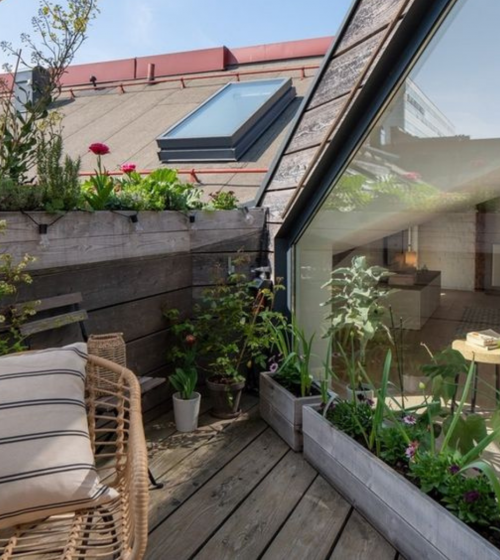 création d'une terrasse tropezienne