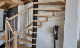 Installation d'un escalier intérieur hélicoïdal - Pornic 44210