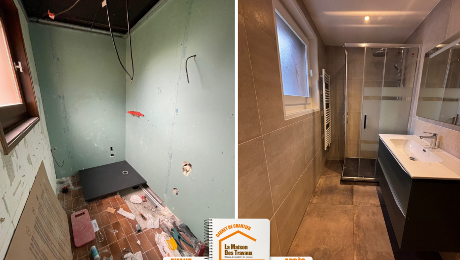 rénovation salle de bain, mise aux normes électrique, rénovation complète appartement, design intérieur montagne, transformation logement
