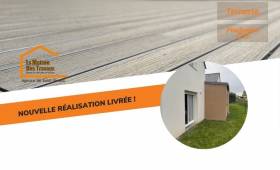  Terrasse en bois composite posée sur maison neuve à Ploufragan – Vue générale