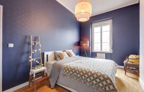 Rénovation complète d’un grand appartement dans un style urbain, Neuville Sur Saone