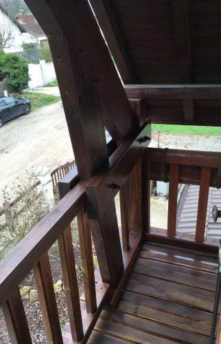 Restauration d'un balcon en bois à Yerres (91330)
