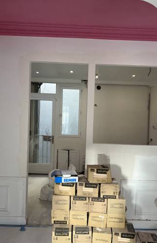 Création de l'ouverture pour la future verrière