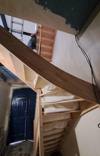 Création d'un escalier 1/4 tournant