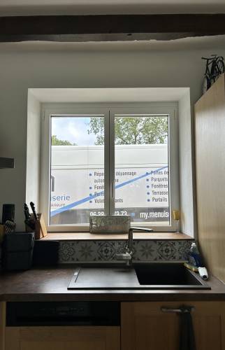 vue intérieure rénovation fenêtres modernes à Bruz